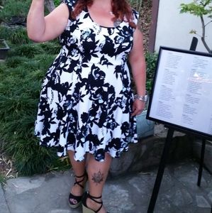 Torrid white flower dress